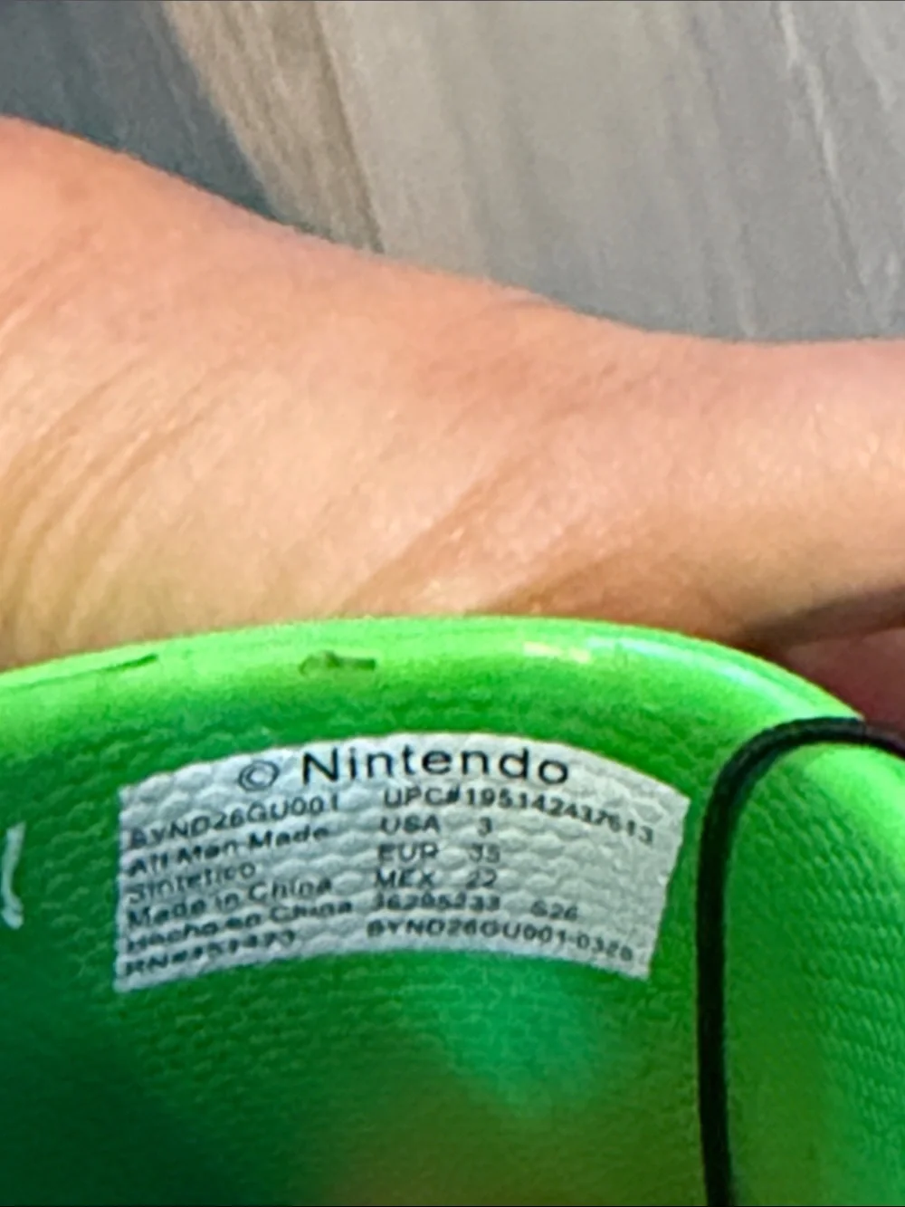 Nintendo Kids Red Mario & Green Luigi Slide Sandals sz 3